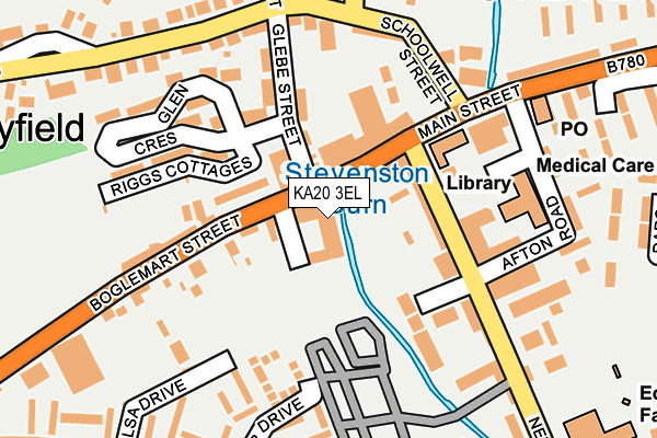 KA20 3EL map - OS OpenMap – Local (Ordnance Survey)