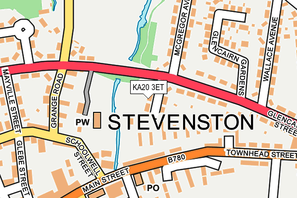 KA20 3ET map - OS OpenMap – Local (Ordnance Survey)