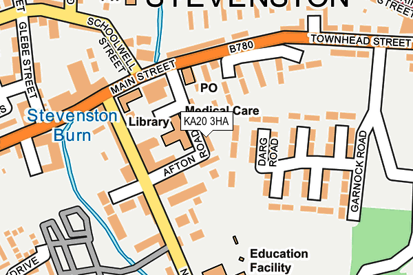 KA20 3HA map - OS OpenMap – Local (Ordnance Survey)