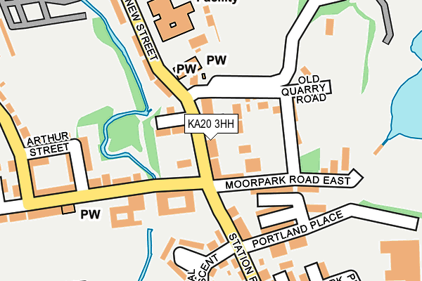 KA20 3HH map - OS OpenMap – Local (Ordnance Survey)