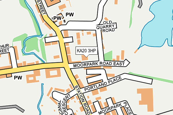 KA20 3HP map - OS OpenMap – Local (Ordnance Survey)