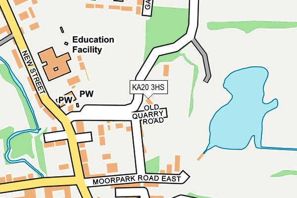 KA20 3HS map - OS OpenMap – Local (Ordnance Survey)