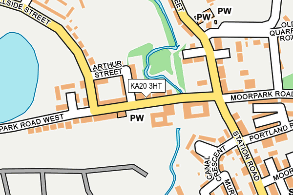 KA20 3HT map - OS OpenMap – Local (Ordnance Survey)