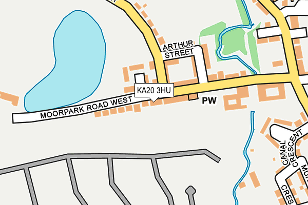 KA20 3HU map - OS OpenMap – Local (Ordnance Survey)