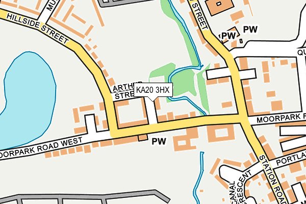 KA20 3HX map - OS OpenMap – Local (Ordnance Survey)