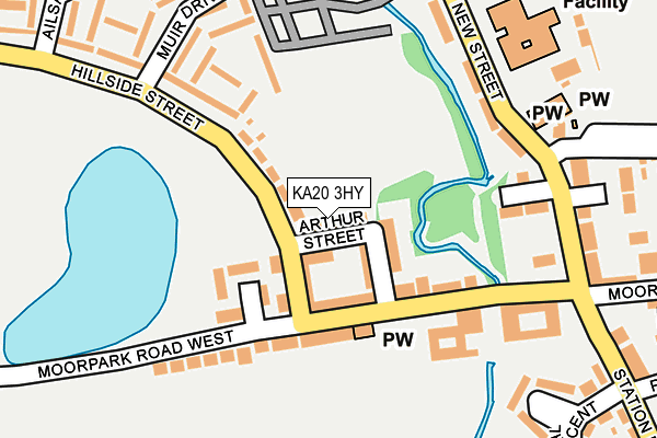 KA20 3HY map - OS OpenMap – Local (Ordnance Survey)