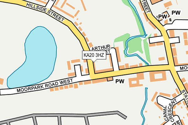 KA20 3HZ map - OS OpenMap – Local (Ordnance Survey)