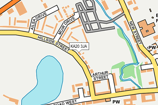 KA20 3JA map - OS OpenMap – Local (Ordnance Survey)