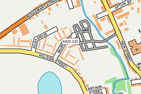 KA20 3JD map - OS OpenMap – Local (Ordnance Survey)