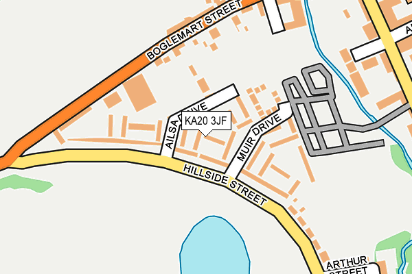 KA20 3JF map - OS OpenMap – Local (Ordnance Survey)