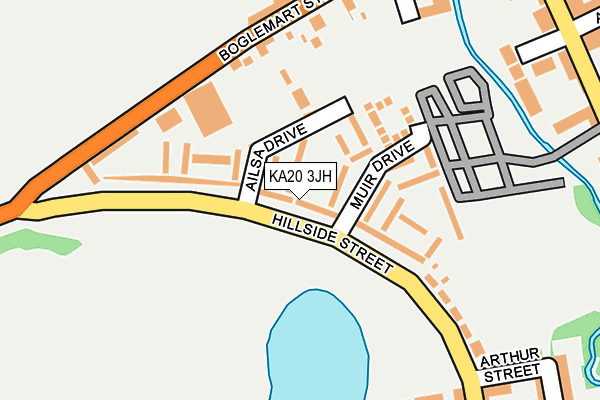 KA20 3JH map - OS OpenMap – Local (Ordnance Survey)