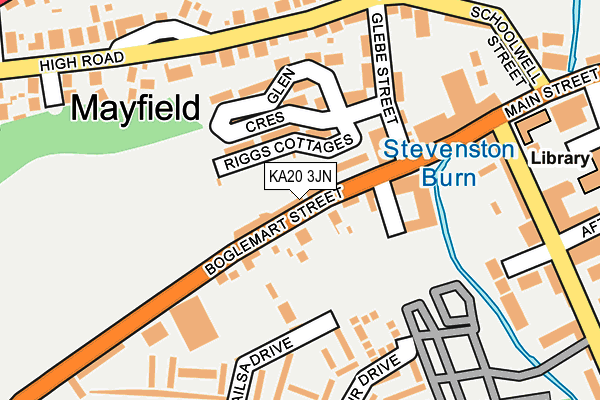 KA20 3JN map - OS OpenMap – Local (Ordnance Survey)