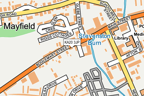 KA20 3JP map - OS OpenMap – Local (Ordnance Survey)