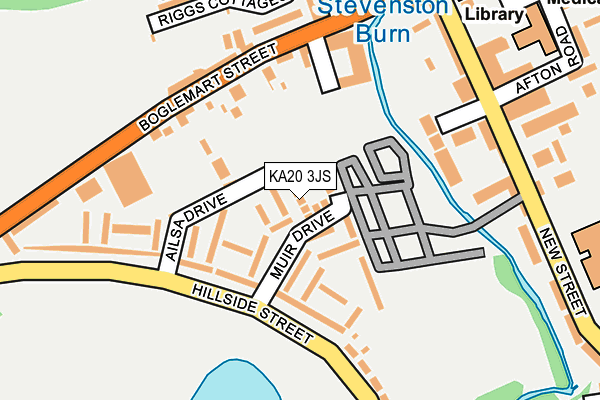 KA20 3JS map - OS OpenMap – Local (Ordnance Survey)