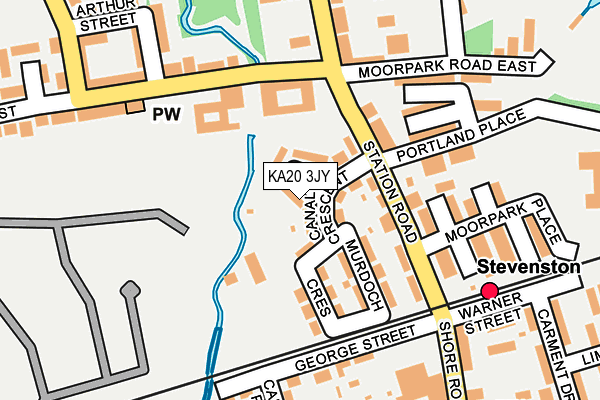 KA20 3JY map - OS OpenMap – Local (Ordnance Survey)