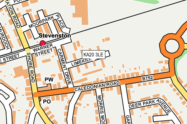 KA20 3LE map - OS OpenMap – Local (Ordnance Survey)