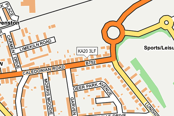 KA20 3LF map - OS OpenMap – Local (Ordnance Survey)