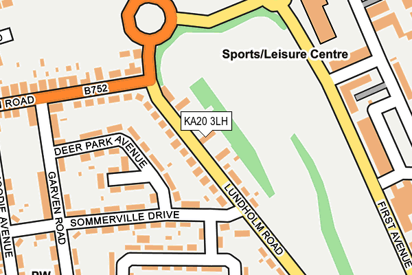 KA20 3LH map - OS OpenMap – Local (Ordnance Survey)