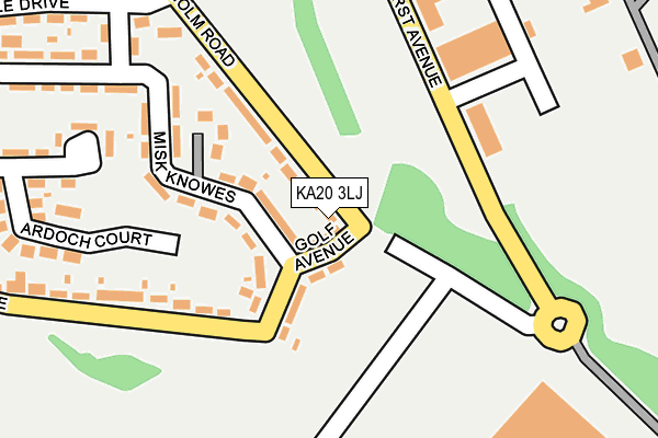 KA20 3LJ map - OS OpenMap – Local (Ordnance Survey)