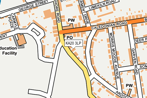 KA20 3LP map - OS OpenMap – Local (Ordnance Survey)