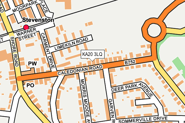 KA20 3LQ map - OS OpenMap – Local (Ordnance Survey)