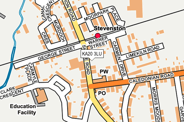 KA20 3LU map - OS OpenMap – Local (Ordnance Survey)