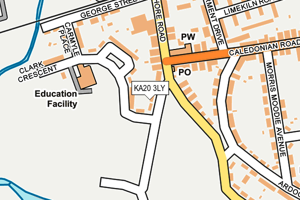 KA20 3LY map - OS OpenMap – Local (Ordnance Survey)