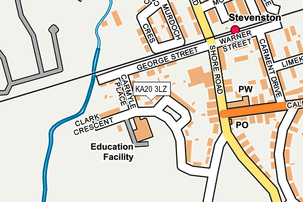 KA20 3LZ map - OS OpenMap – Local (Ordnance Survey)