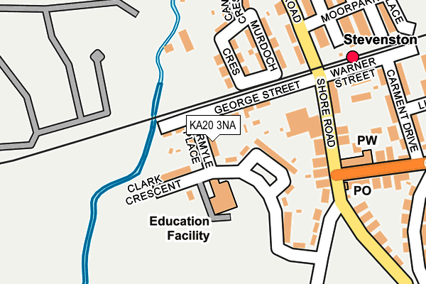 KA20 3NA map - OS OpenMap – Local (Ordnance Survey)