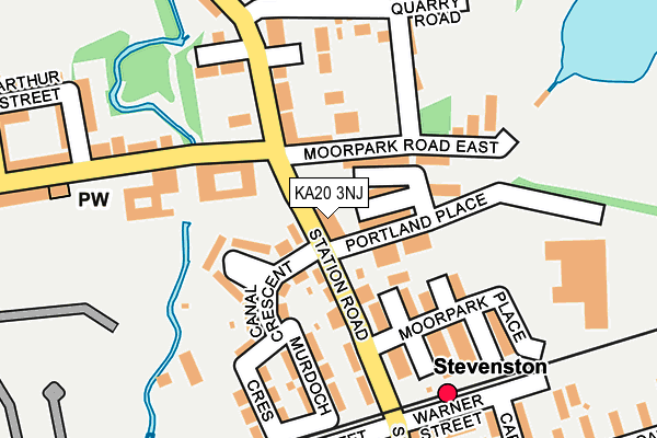 KA20 3NJ map - OS OpenMap – Local (Ordnance Survey)