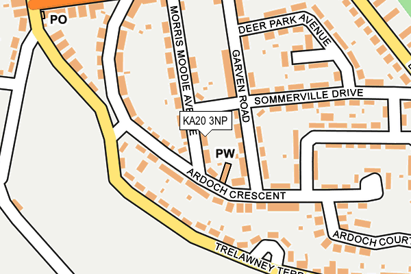 KA20 3NP map - OS OpenMap – Local (Ordnance Survey)