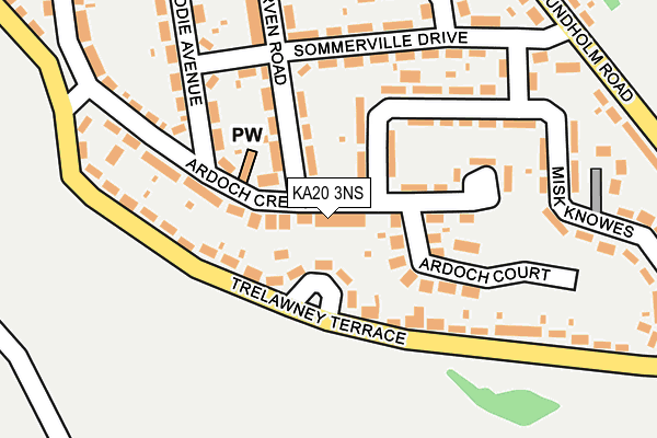KA20 3NS map - OS OpenMap – Local (Ordnance Survey)