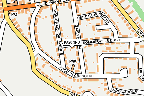 KA20 3NU map - OS OpenMap – Local (Ordnance Survey)