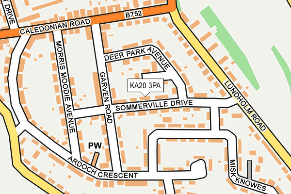 KA20 3PA map - OS OpenMap – Local (Ordnance Survey)