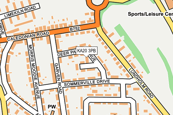 KA20 3PB map - OS OpenMap – Local (Ordnance Survey)