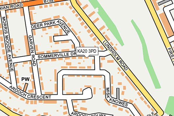 KA20 3PD map - OS OpenMap – Local (Ordnance Survey)