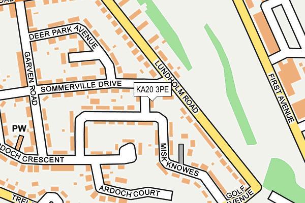 KA20 3PE map - OS OpenMap – Local (Ordnance Survey)