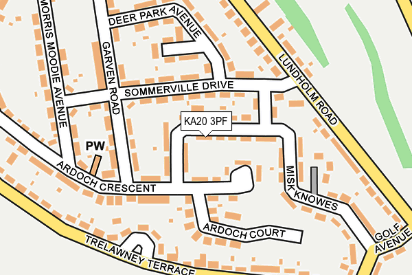 KA20 3PF map - OS OpenMap – Local (Ordnance Survey)