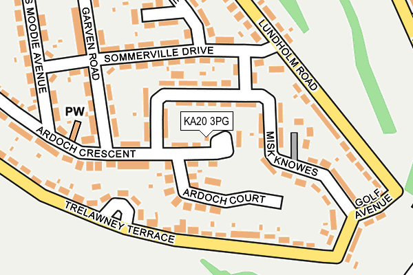 KA20 3PG map - OS OpenMap – Local (Ordnance Survey)