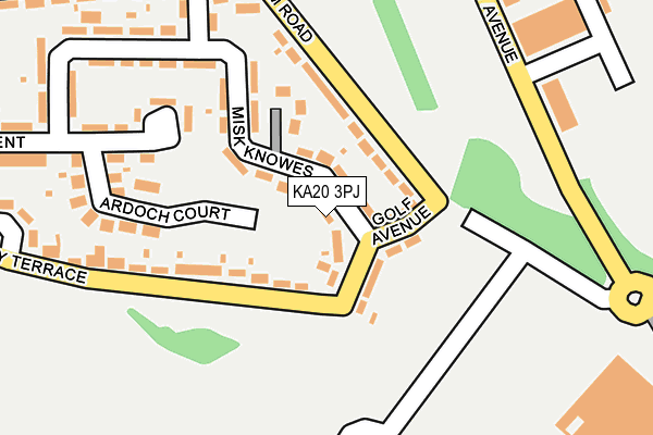 KA20 3PJ map - OS OpenMap – Local (Ordnance Survey)