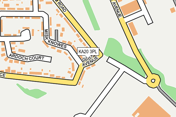 KA20 3PL map - OS OpenMap – Local (Ordnance Survey)