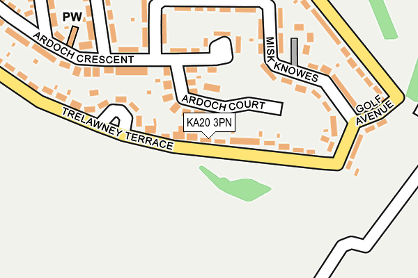 KA20 3PN map - OS OpenMap – Local (Ordnance Survey)