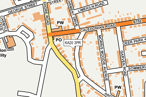 KA20 3PR map - OS OpenMap – Local (Ordnance Survey)