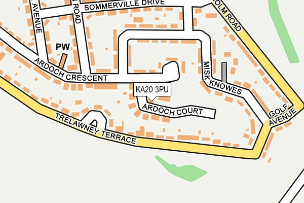 KA20 3PU map - OS OpenMap – Local (Ordnance Survey)