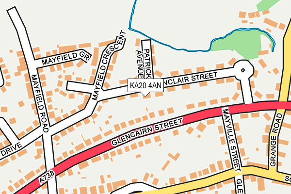 KA20 4AN map - OS OpenMap – Local (Ordnance Survey)