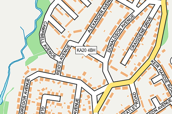 KA20 4BH map - OS OpenMap – Local (Ordnance Survey)