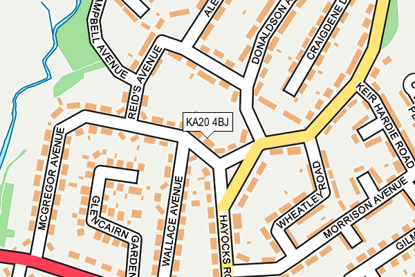 KA20 4BJ map - OS OpenMap – Local (Ordnance Survey)
