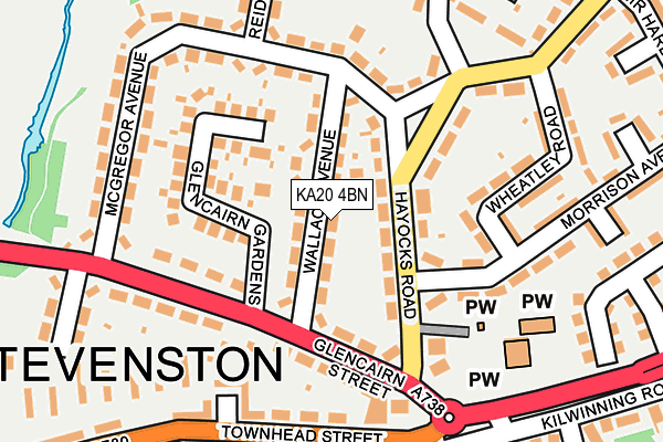 KA20 4BN map - OS OpenMap – Local (Ordnance Survey)