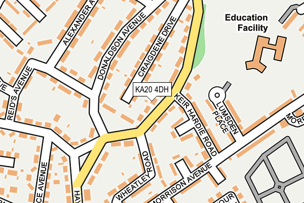 KA20 4DH map - OS OpenMap – Local (Ordnance Survey)