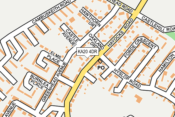 KA20 4DR map - OS OpenMap – Local (Ordnance Survey)